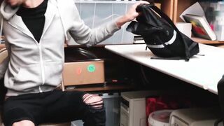 bareback screwed by horny officer is skinny black thief