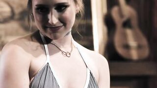 Good girl Laney Grey enjoys threesome with the bad neighbors