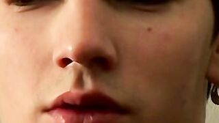Horny Antony smokesÂ and drops cum all over the place