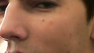 Horny Antony smokesÂ and drops cum all over the place