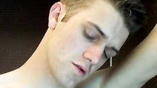 Undies lover Bryce Corbin solo strokes dick before cuming