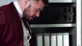 Work is a wonderful setting for men in extravagant dress to fuck