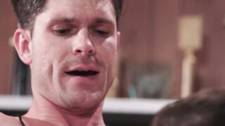 Jordan catches couch in the locker room to rim and fuck his hole