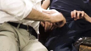 Stepdad and his stepson have an interesting sex session