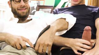 Stepdad and his stepson have an interesting sex session