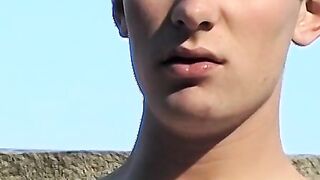Preparing my massive cock for a rough smoky night with Shane