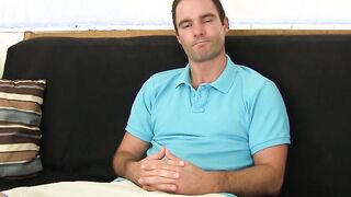 Muscular young jock enjoys pleasing masturbation session
