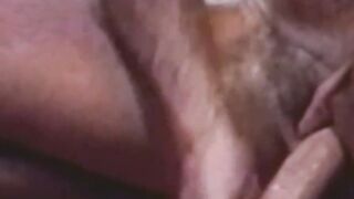 adorably retro gays petting their hairy cocks and cums