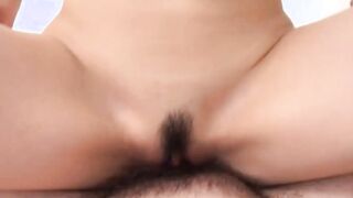 Barely legal Japanese pussy crempied in trimmed tight pussy