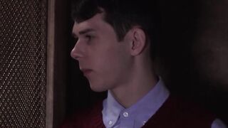 Daddy allures twink into hard prohibited church barebacking