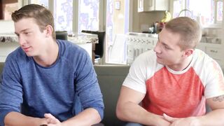 Smooth homosexual Nathan Styles breeding with hunk fan