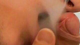 Chainsmoker hunks Ayden and Mike drilling throbbing cocks