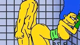 MILF Marge Simpson cheating