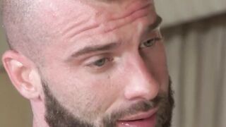 After a hot threeway the stepson consumes cum
