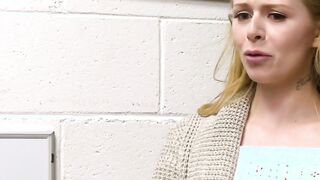 Blonde wife hammered on the office desk