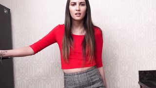 Erotic brunette show Brunette beauty live