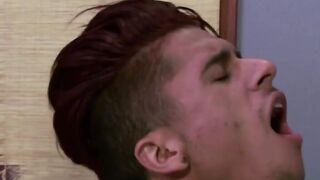 Armond Rizzo pushes his rooster in Michael Delrays ass
