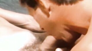 Solid stud gets his dick and areolas sucked on by doll