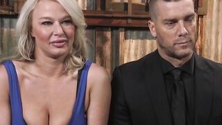 Big tits cheating wife bound and fucked by the big cock