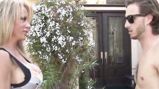 Hot blonde milf Raquel Sultra riding her stepsons dick