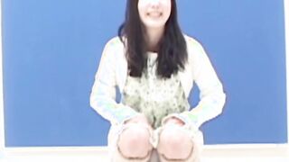 Japanese excellence is peeing in holder when observed furtively