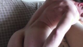 Horny assed Seth desires to fill his butt with his dildo toy