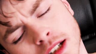 Gay youngster Jaydon Jensen solo masturbates big cock