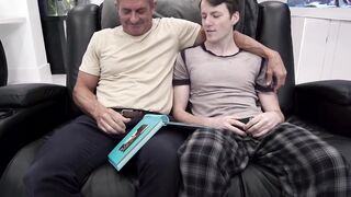 Step father fucks stepson in forbidden fuck session