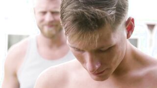 Hardcore bareback sex between daddy and young stepson