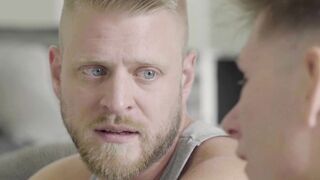 Hardcore bareback sex between daddy and young stepson