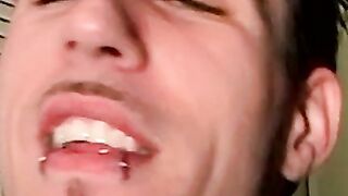 Releasing all my milky cum while burning my cigarettes