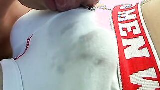 Twink gets sucked off while wearing some nice underwear too