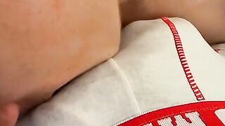 Twink gets sucked off while wearing some nice underwear too