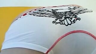 Twink gets sucked off while wearing some nice underwear too