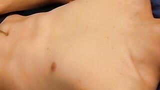 Underwear fetish with solo twink who loves stroking his cock