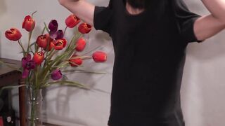 Two daddies put the leash on a twink and fuck his ass raw