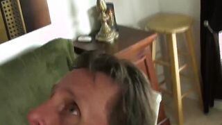 Mature man sucks it deep before bare impaling his man doggy