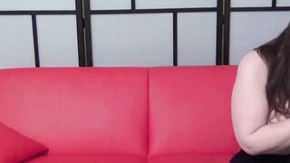 Curvy teen babe Lucy Lane blows big cock glasses nerd POV