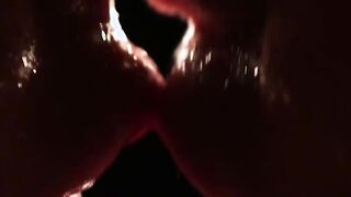 Busty lesbian babes moaning while pussy licking eachother