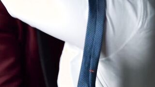 Work is a lovely setting for men in fancy clothing to fuck