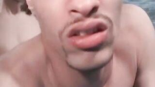 Inked stud finds dildo in fridge before banging ass