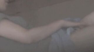 Horny Japanese housewife rubs her pussy on hidden camera