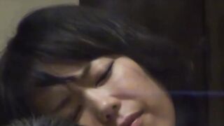 Erotic Japanese babe in red lingerie pounded on hidden cam
