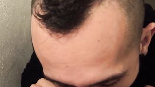 Tattooed Latino takes rough barebacking for the first time