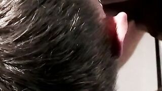 Mind blowing throatfuck up close with Skuby and Veso