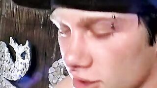 Horny handsome lads enjoy smoking butts and pounding ass