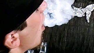 Horny handsome lads enjoy smoking butts and pounding ass