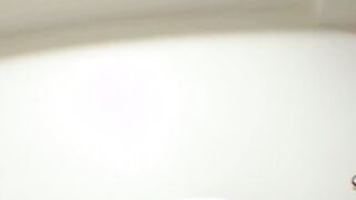Flawless Japanese darling in dress pees subsequent to shaving her pussy
