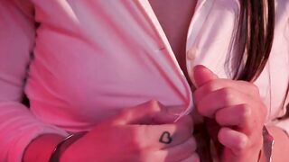 Man anal fucks stepsister and mistress in threesome bondage sex