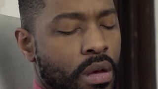 After sucking his cock the black male twinkles his ass